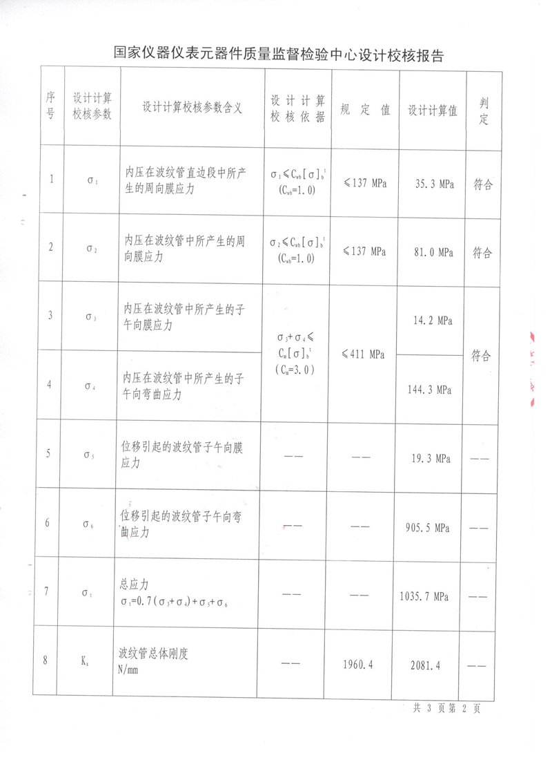 《波紋補(bǔ)償器》特種設(shè)備形式實驗報告 《波紋補(bǔ)償器》特種設(shè)備形式實驗報告